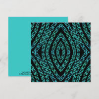 Spring Break Leaves Turquoise Colored Art Design