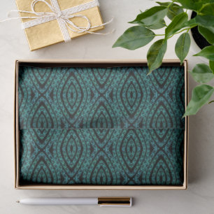 Spring Break Leaves Turquoise Colored Art Design Tissue Paper