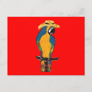 Spring Break Parrots Postcard