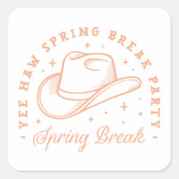 Spring break party cowgirl groovy preppy theme