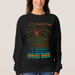 Spring Break Punta Cana Sunset Vintage Matching Wo Sweatshirt