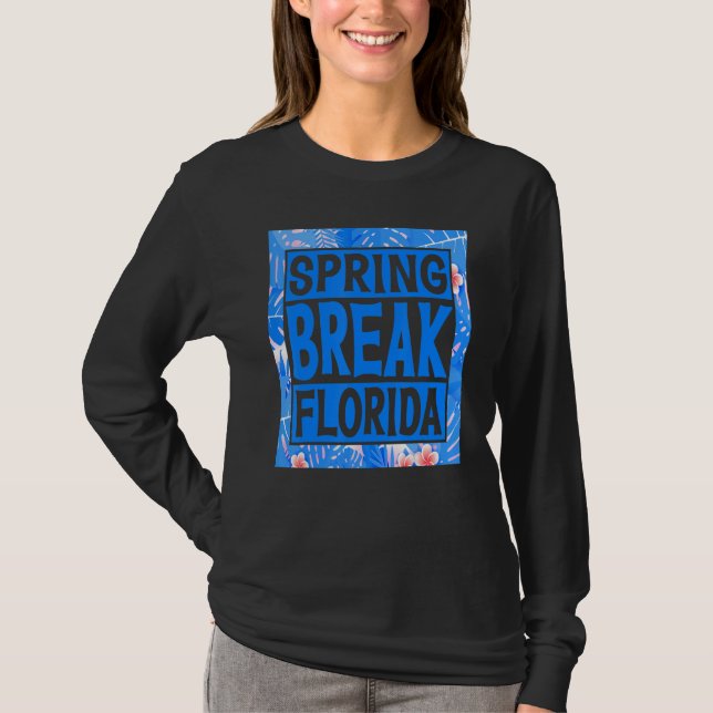 Spring Break Senior Class Student School Trip Flor T-Shirt (Front)