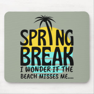 Spring Break Spring Season Mouse Pad