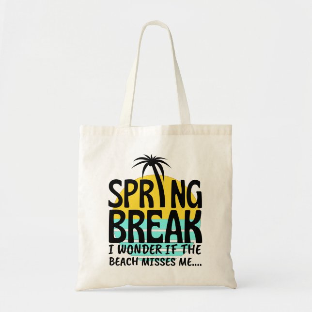 Spring Break Spring Season Tote Bag (Front)