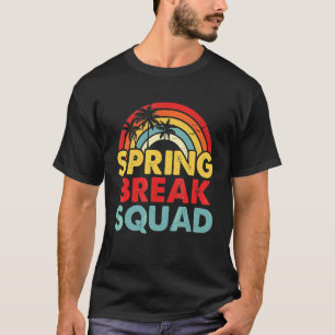 Spring Break Squad 2021 Retro Vintage Sunset Match T-Shirt