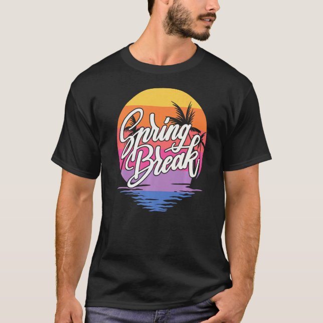 Spring Break Squad 2022 Retro Spring Break 2022 T-Shirt (Front)