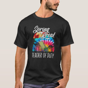 Spring Break Squad 2022 Retro Spring Break Teacher T-Shirt