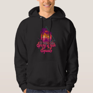 Spring Break Squad 2023 Retro 80s Sunset Matching Hoodie