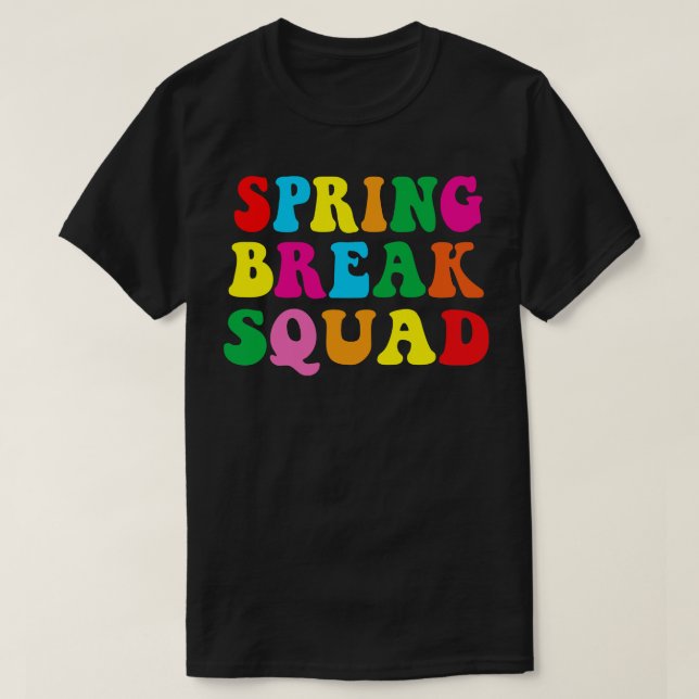 Spring Break Squad 2023 Summer Beach Vacation T-Shirt (Design Front)