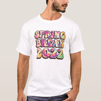 Spring Break Squad Beach Colourful Tie Dye Spring  T-Shirt