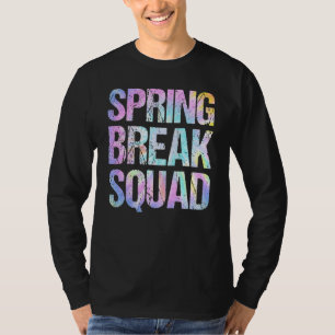 Spring Break Squad Matching Group Colourful Tie Dy T-Shirt