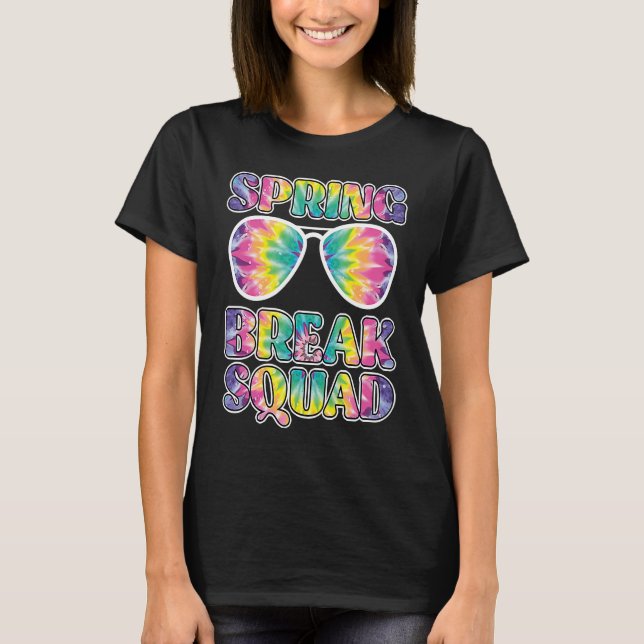 Spring Break Squad Summer Vacation Spring Break  5 T-Shirt (Front)
