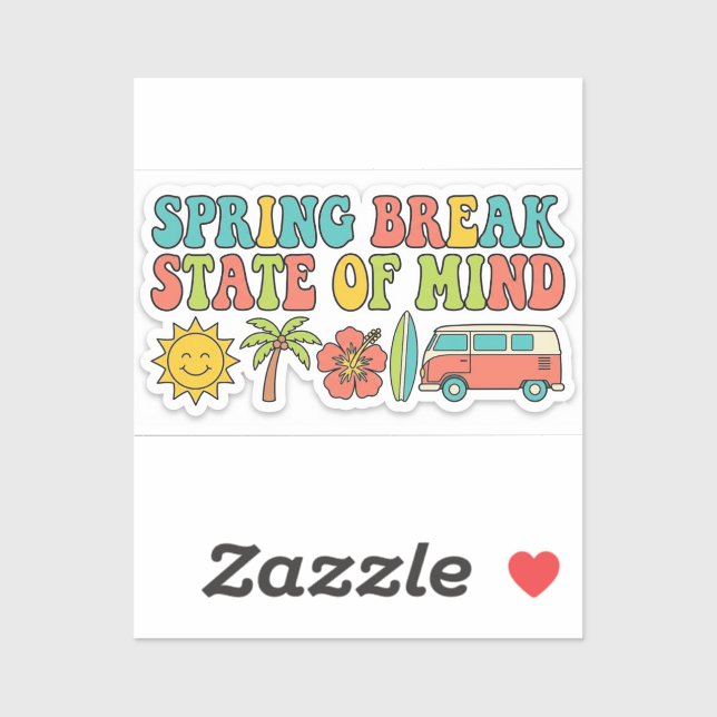 Spring Break State of Mind Aesthetic Beach (Sheet)