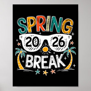 Spring Break Teacher Student Summer Vacation Poster