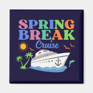 Spring Break Vacation Men's Basic T-Shirt Magnet