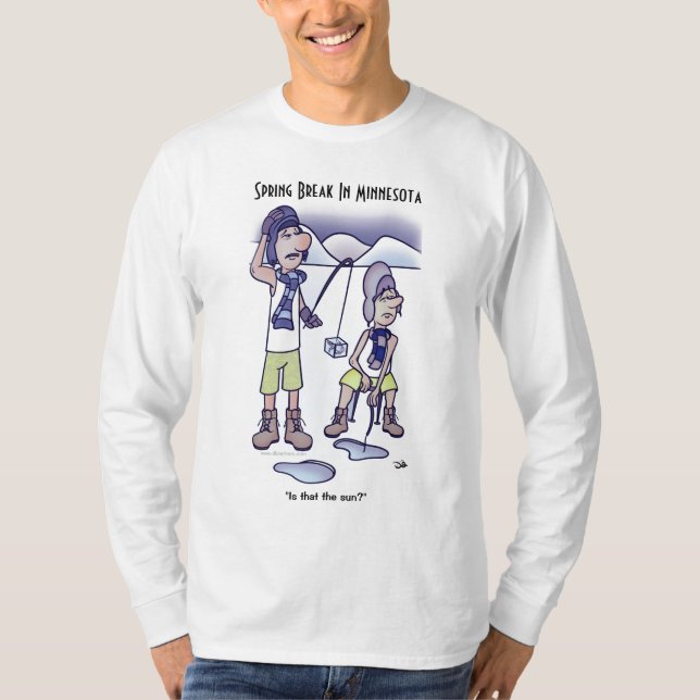 Spring Break White Sweatshirt T-Shirt (Front)