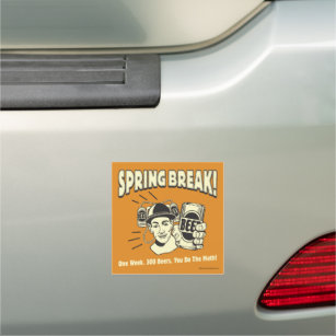 Spring Break: You do the Math Car Magnet