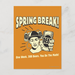 Spring Break: You do the Math Postcard