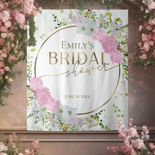Spring Bridal Shower Backdrop Photo Prop Wildflowe Tapestry