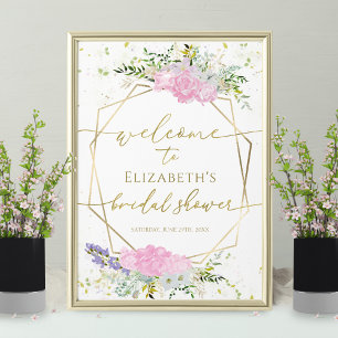 Spring Bridal Shower Welcome Sign Wildflower