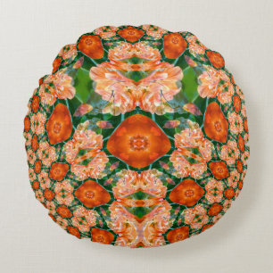 Spring brings Happiness..... Round Cushion