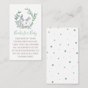Spring Bunny Book For Baby Invitation Enclosure