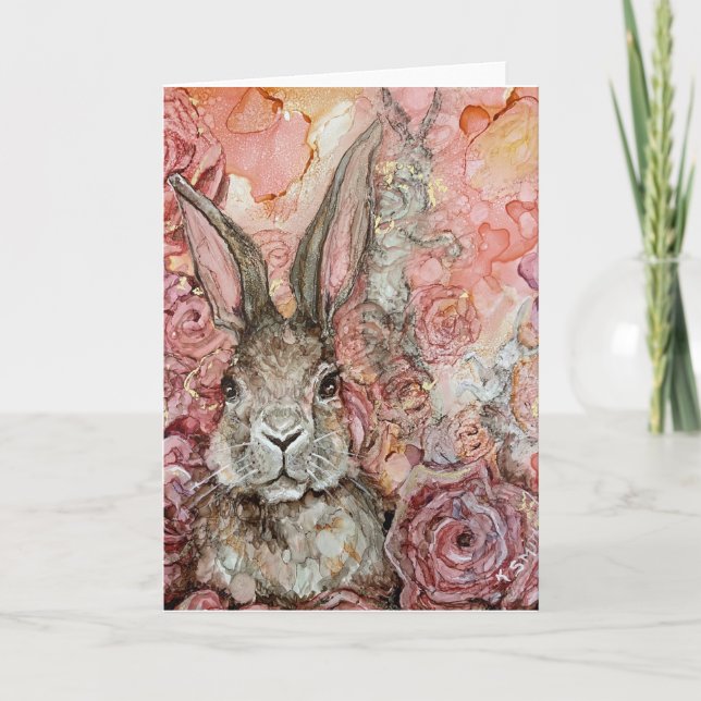 "Spring Bunny" Card (Front)