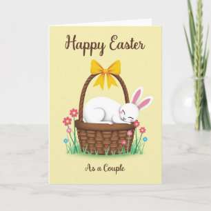 Spring Bunny Couple Easter Card