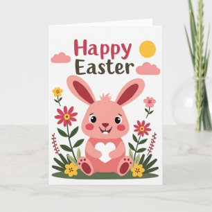 Spring Bunny Love Greeting Card