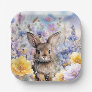 Spring Bunny Party Plate