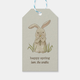 Spring Bunny Personalised Gift Tags