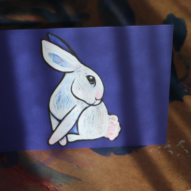 Spring Bunny Rabbit Easter Ostara                  Card (Creator Uploaded)