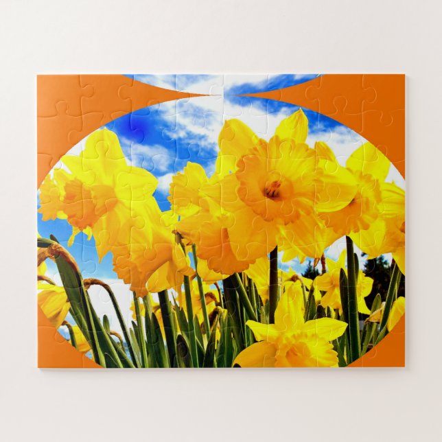 Spring burst with daffodils jigsaw puzzle (Horizontal)