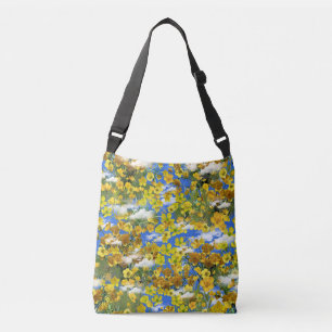 Spring Butercup flowers in the clouds Crossbody Bag
