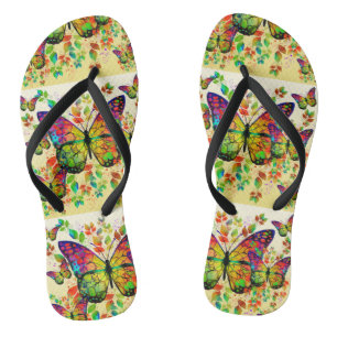 SPRING BUTTERFLIES COLORFUL NATURE THONGS