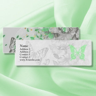 Spring Butterflies Mini Business Card