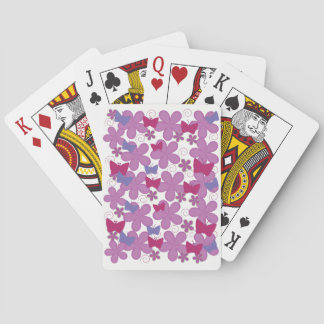 Spring Butterflies | Pink Playing Cards