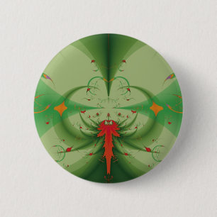 Spring Butterfly 6 Cm Round Badge