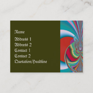 Spring Butterfly Abstract Colour Burst Art Business Card