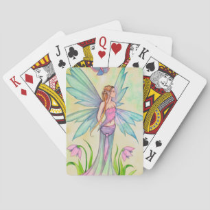 Spring Butterfly Fairy Fantasy Art Playing Cards