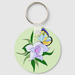Spring Butterfly Key Ring