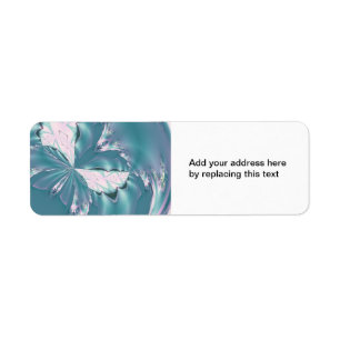 Spring Butterfly Return Address Label