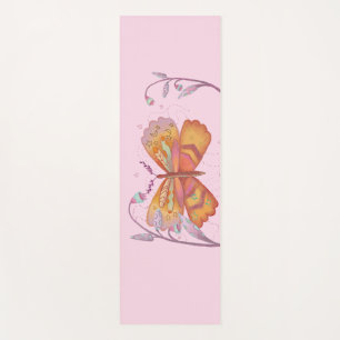 spring butterfly yoga mat