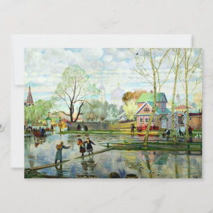 Spring by Boris Kustodiev TEMPLATE