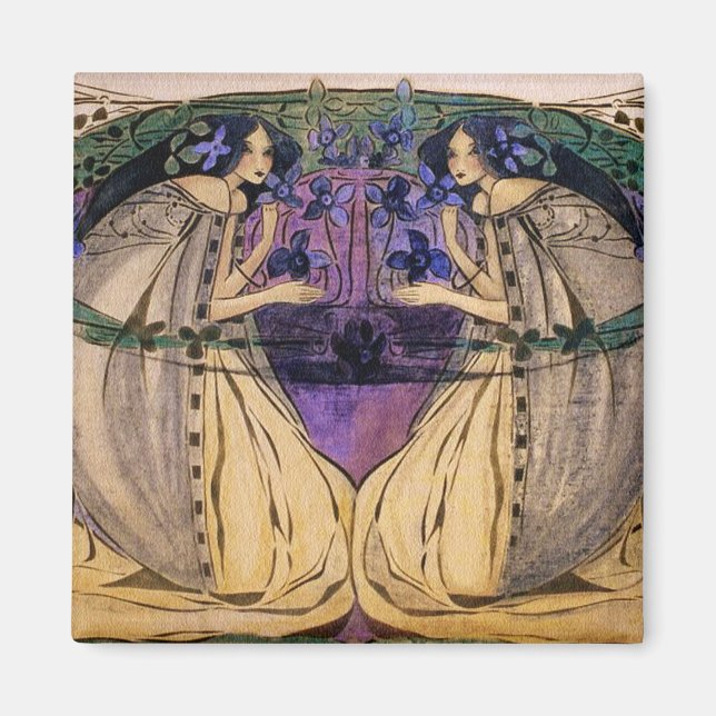 Spring by Frances Macdonald Magnet (Front)