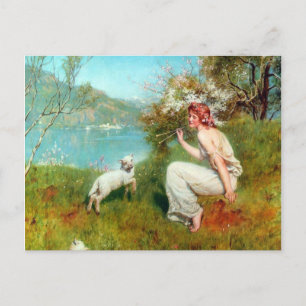 Spring By John Collier Postcard