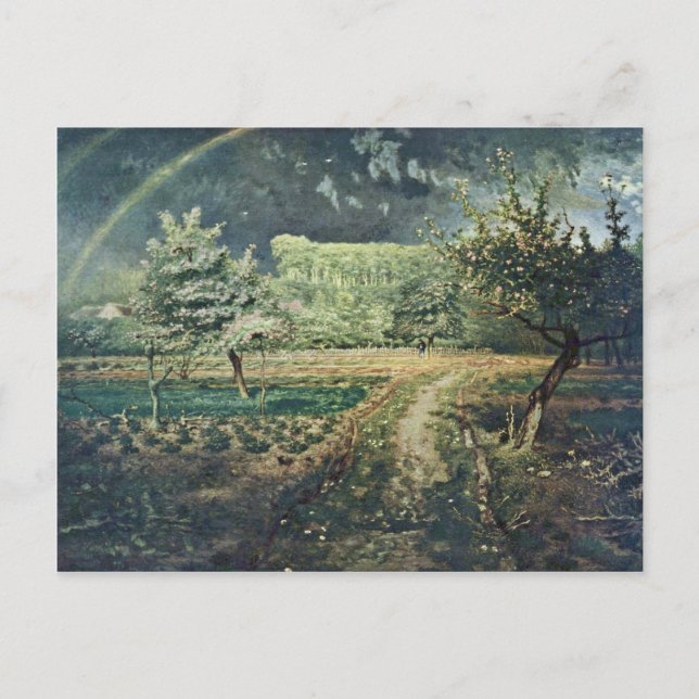 Spring,  By Millet  (Best Quality) Postcard (Front)
