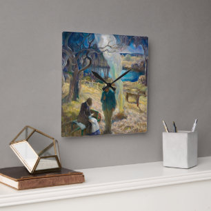 Spring by Newell Convers Wyeth Square Wall Clock