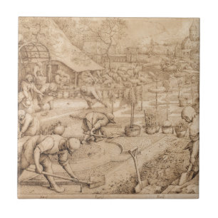 Spring by Pieter Bruegel the Elder Tile