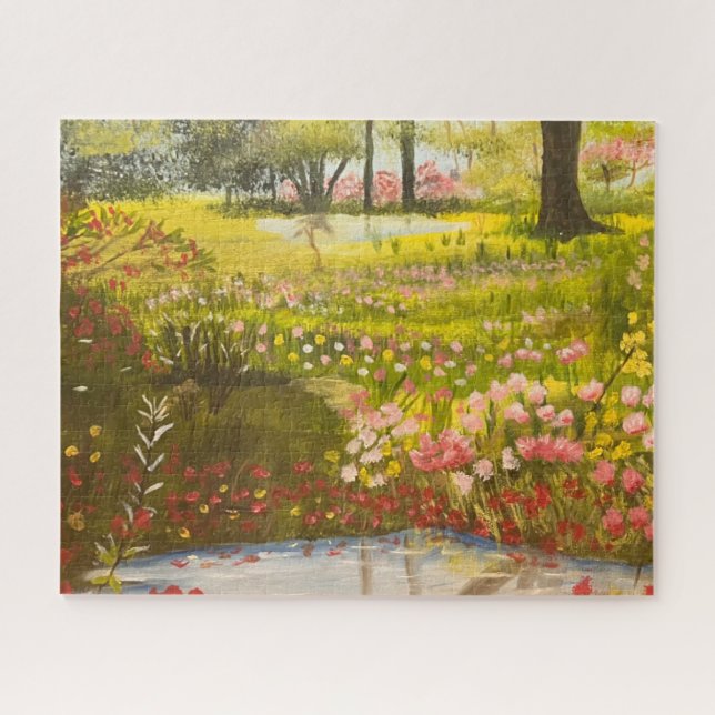 Spring by the Pond, by Gary Poling Jigsaw Puzzle (Horizontal)